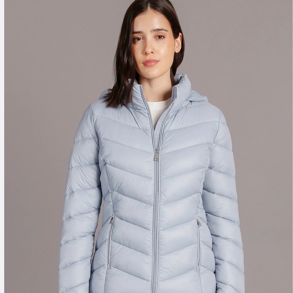 Women's Gray Puffer Jacket
